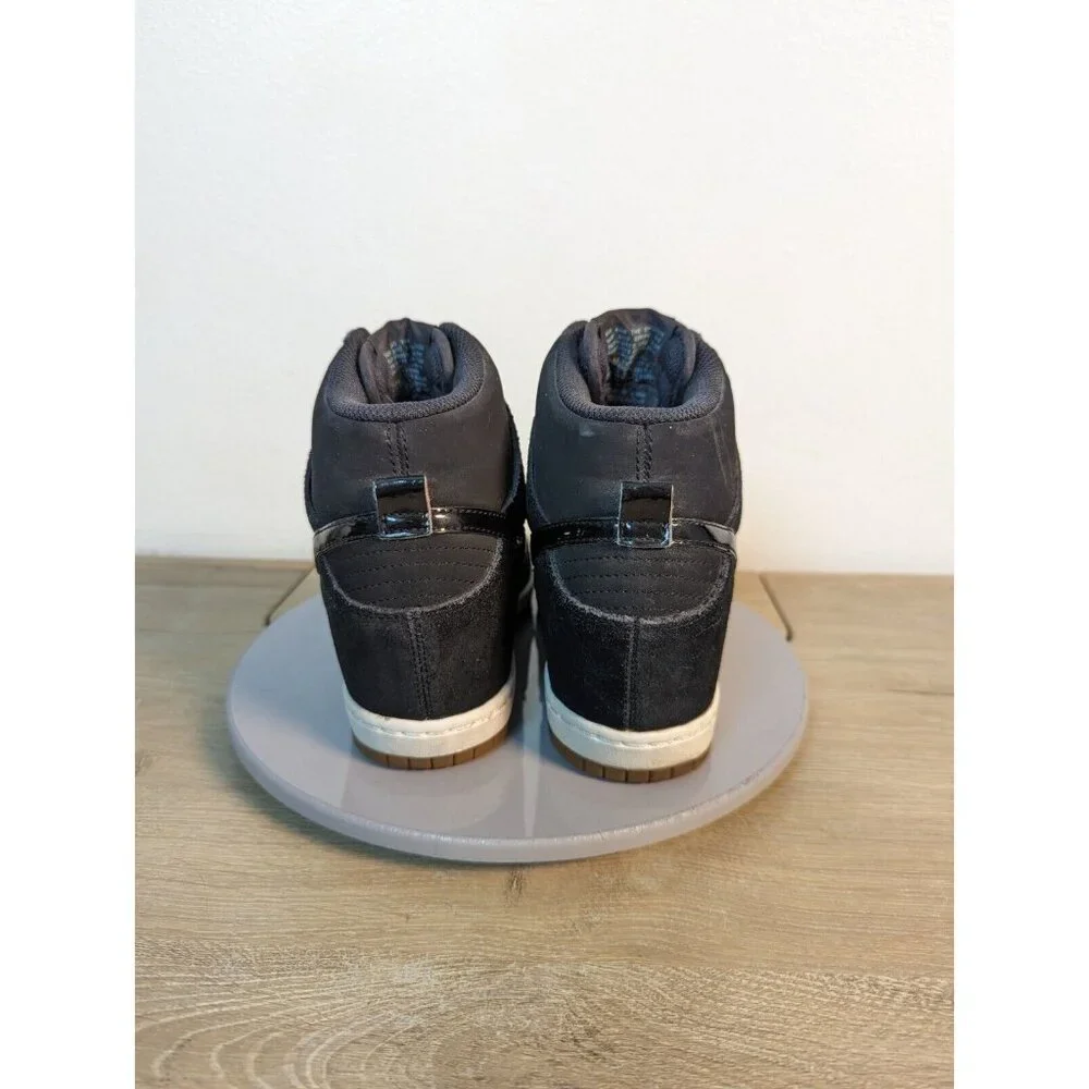 Nike Dunk Sky Hi Essential Hidden Wedge Heel 644877-400 Denim Blue Gum High 6.5 - Picture 5 of 11